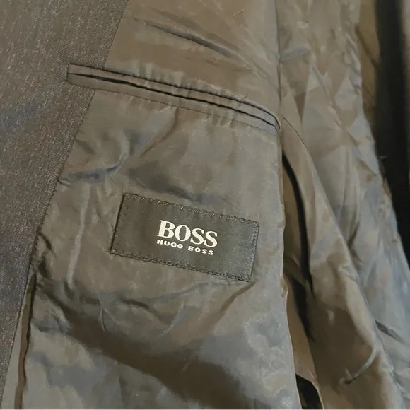 Boss Hugo Boss Suit Jacket Super 100 Finest Quality Size 45R - Picture 6 of 9